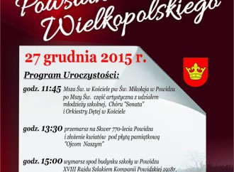 Rocznica Powstania Wielkopolskiego – zaproszenie