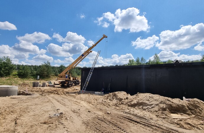 Trwa budowa nowej oczyszczalni ścieków w&nbsp;m. Ługi