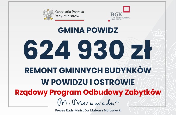 Dofinansowanie z Rządowego Programu Ochrony Zabytków